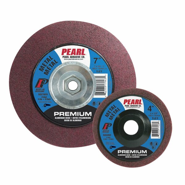 Pearl Premium Surface Prep Wheel 7 x 7/8 AO Maroon, Fine Grit NW7MF